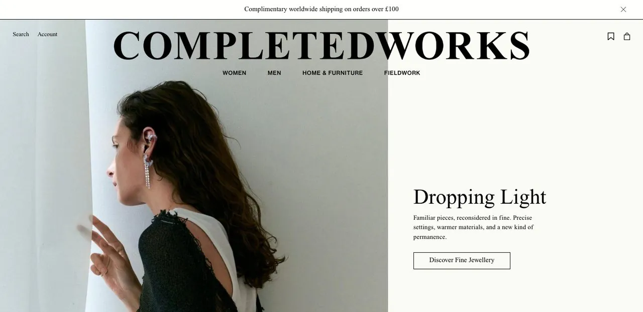 Completedworks homepage