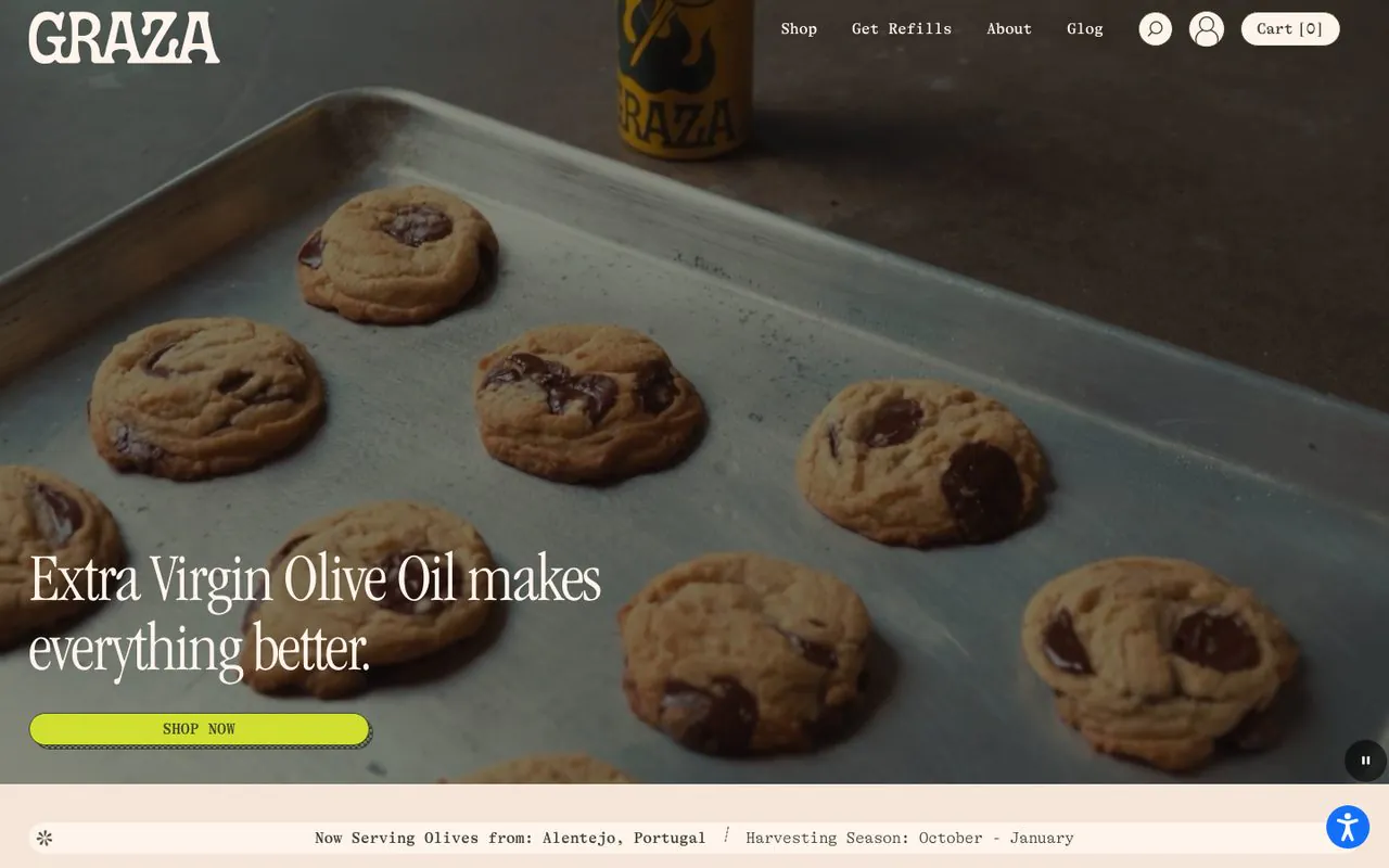 Graza homepage